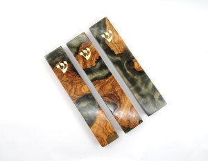 בית מזוזה עץ ושרף אפוקסי דגם "גולן"