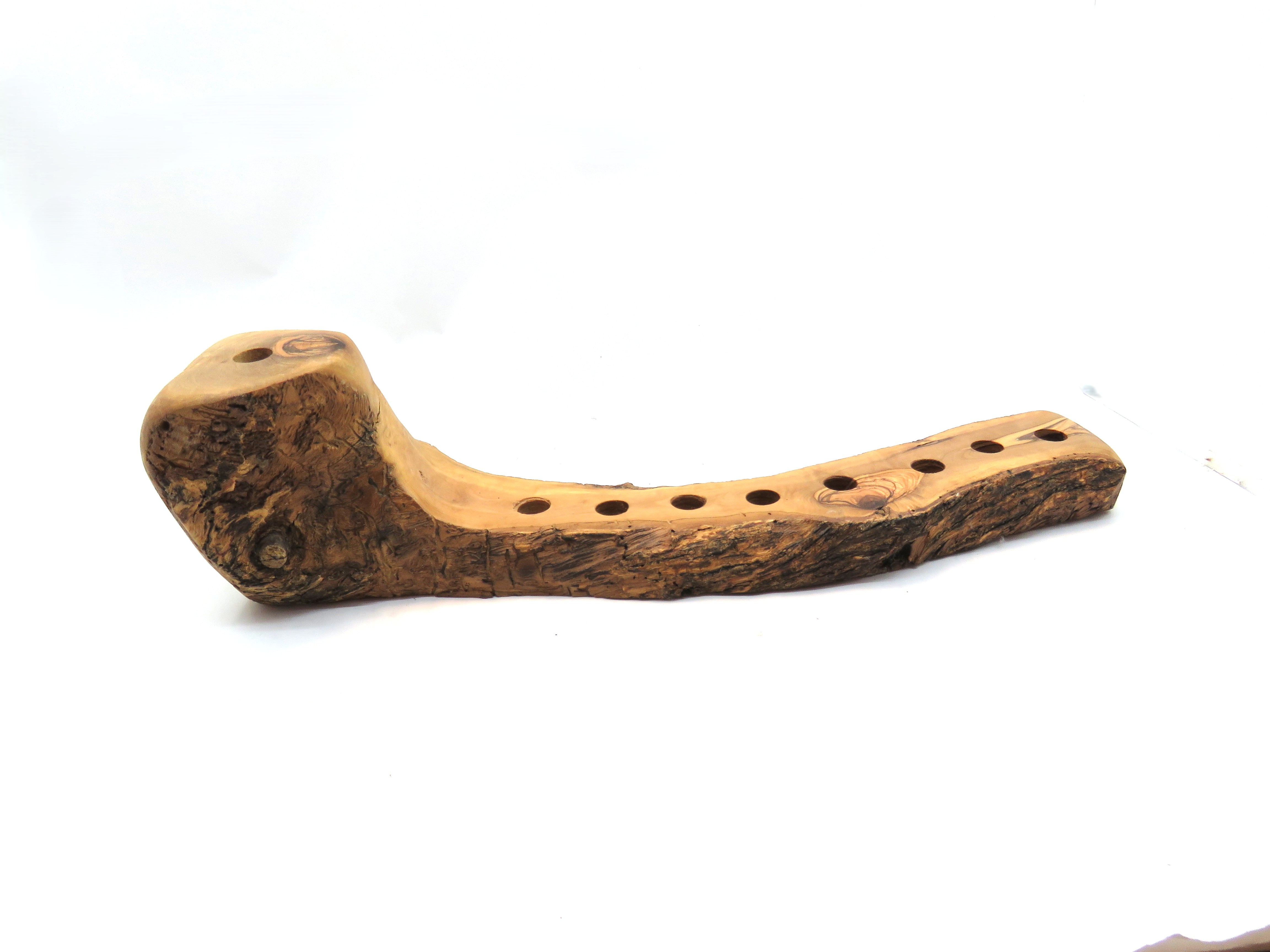 חנוכיה מעץ דגם סלע הלהבות – תמונה 4