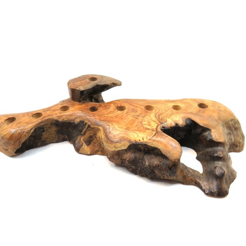 חנוכיה מעץ דגם עמק האש