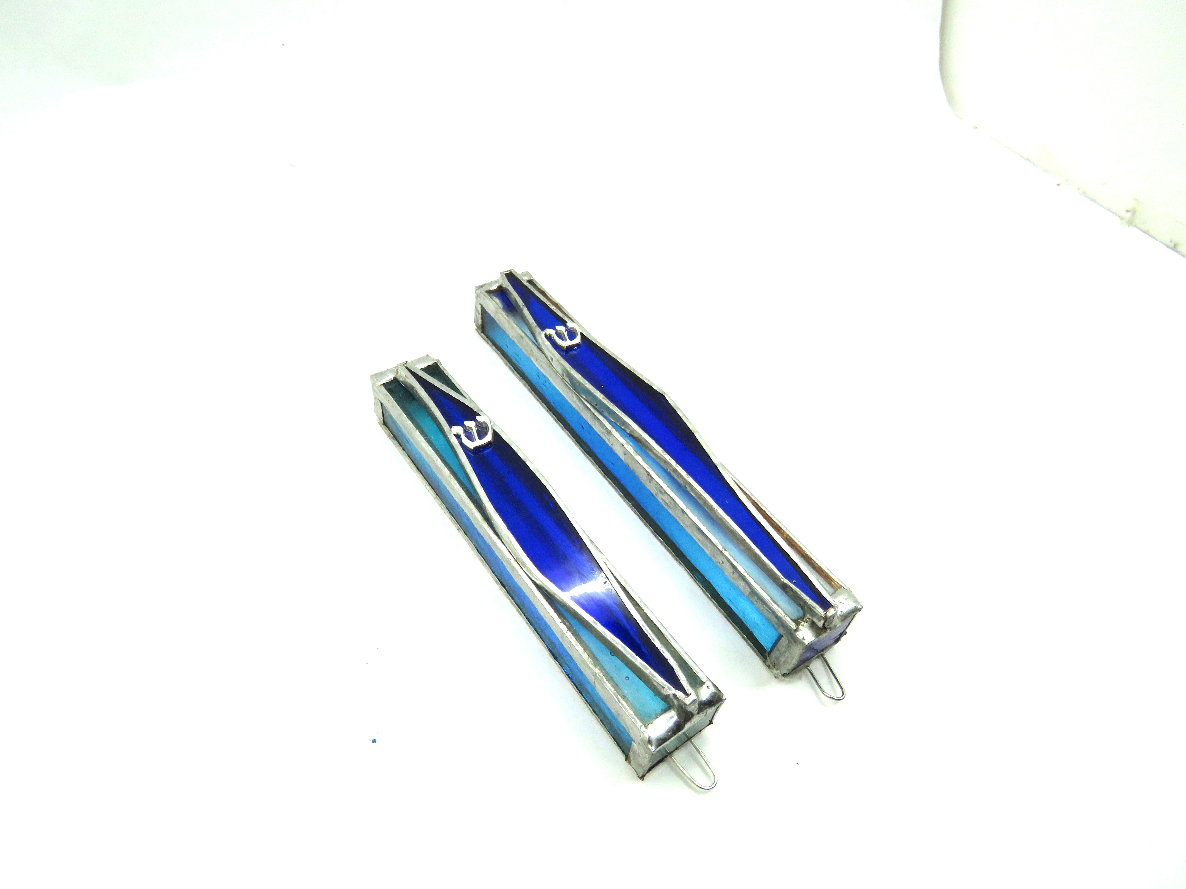 בית מזוזה ויטראז' דגם גל כחול – תמונה 2