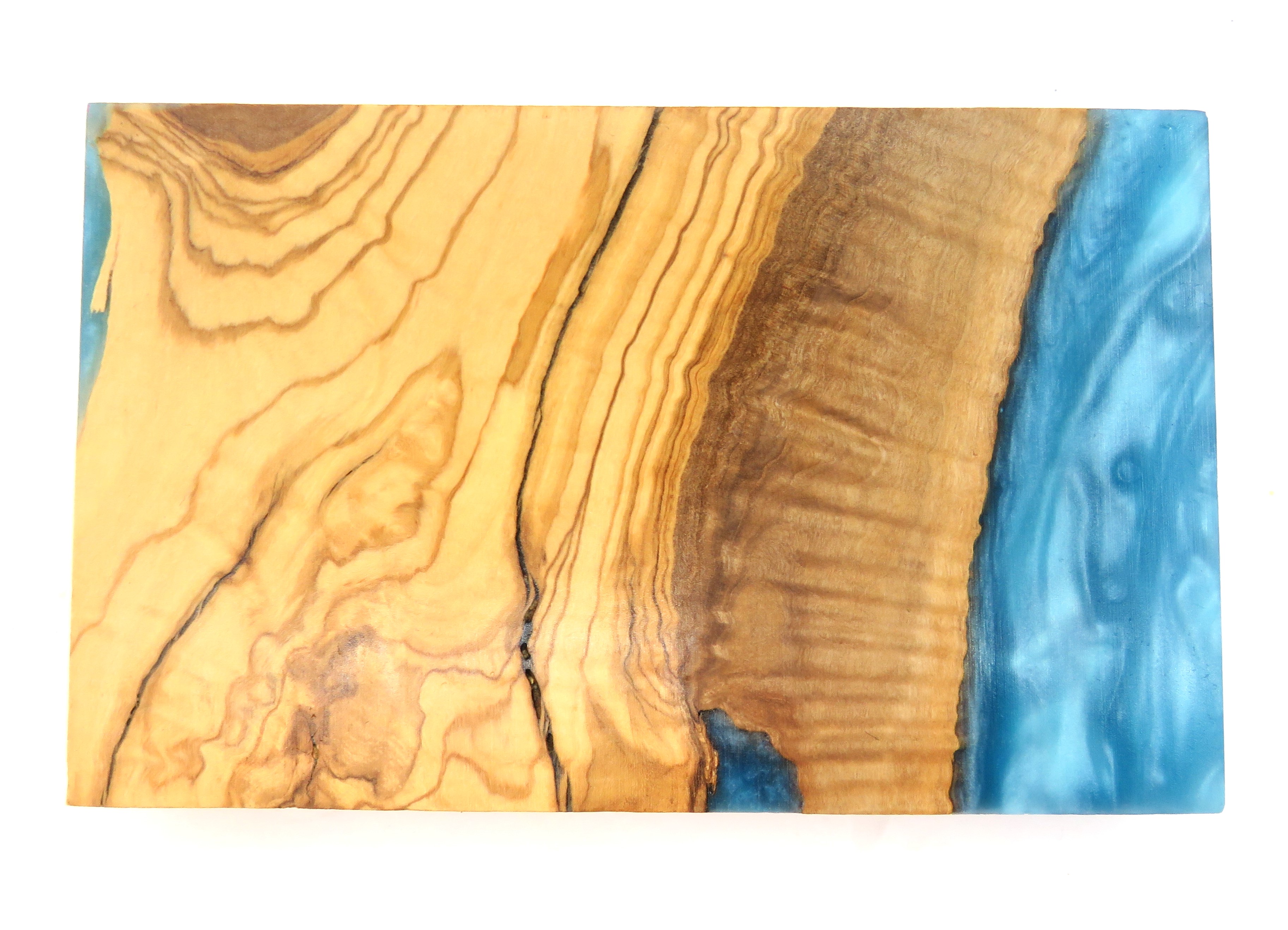 שלט לדלת עץ זית ואפוקסי