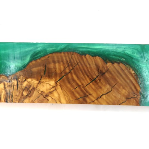 שלט לדלת מעץ ואפוקסי דגם שקד