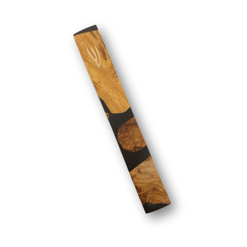 מזוזת עץ ואפוקסי דגם קטיפה גדול