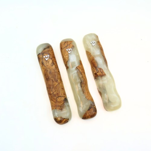 מזוזת עץ דגם פנינה מעוצב